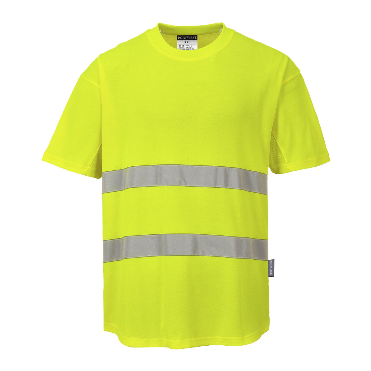 T-shirt de Alta Visibilidade em Algodão com Inserção de Malha Comfort - Portwest C394
