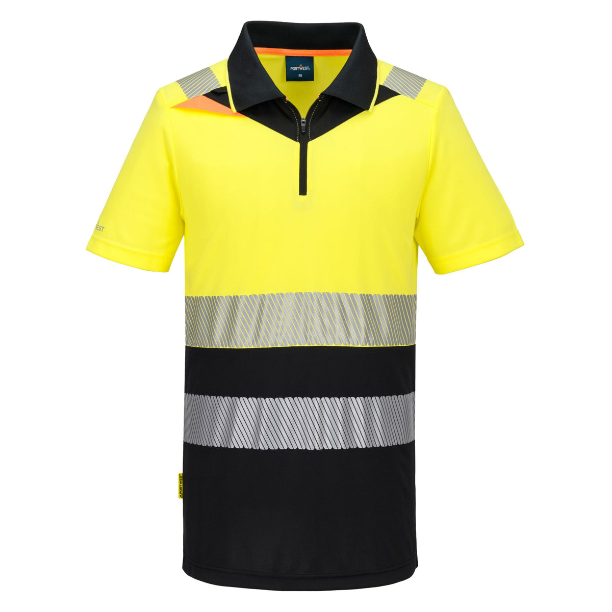 DX4 Hi-Vis polo korte mouw met rits - Portwest DX435 Portwest