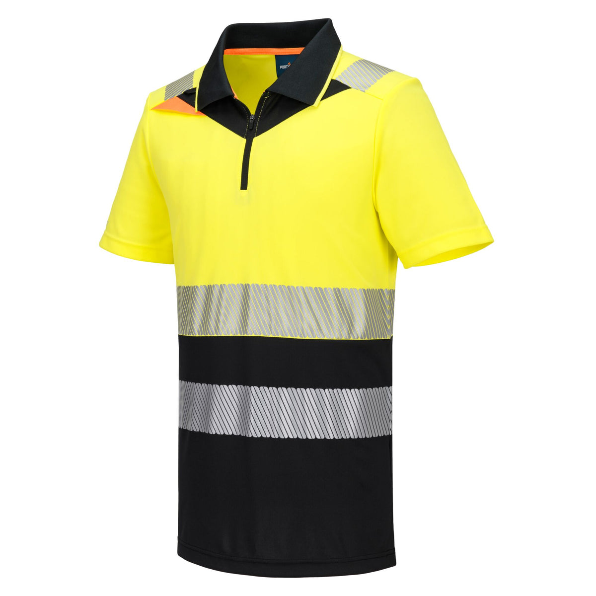 DX4 Hi-Vis polo korte mouw met rits - Portwest DX435 Portwest
