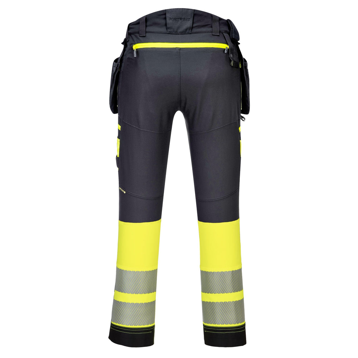 DX445 - DX4 Hi-Vis afneembare holsterzak klasse 1 broek - Portwest