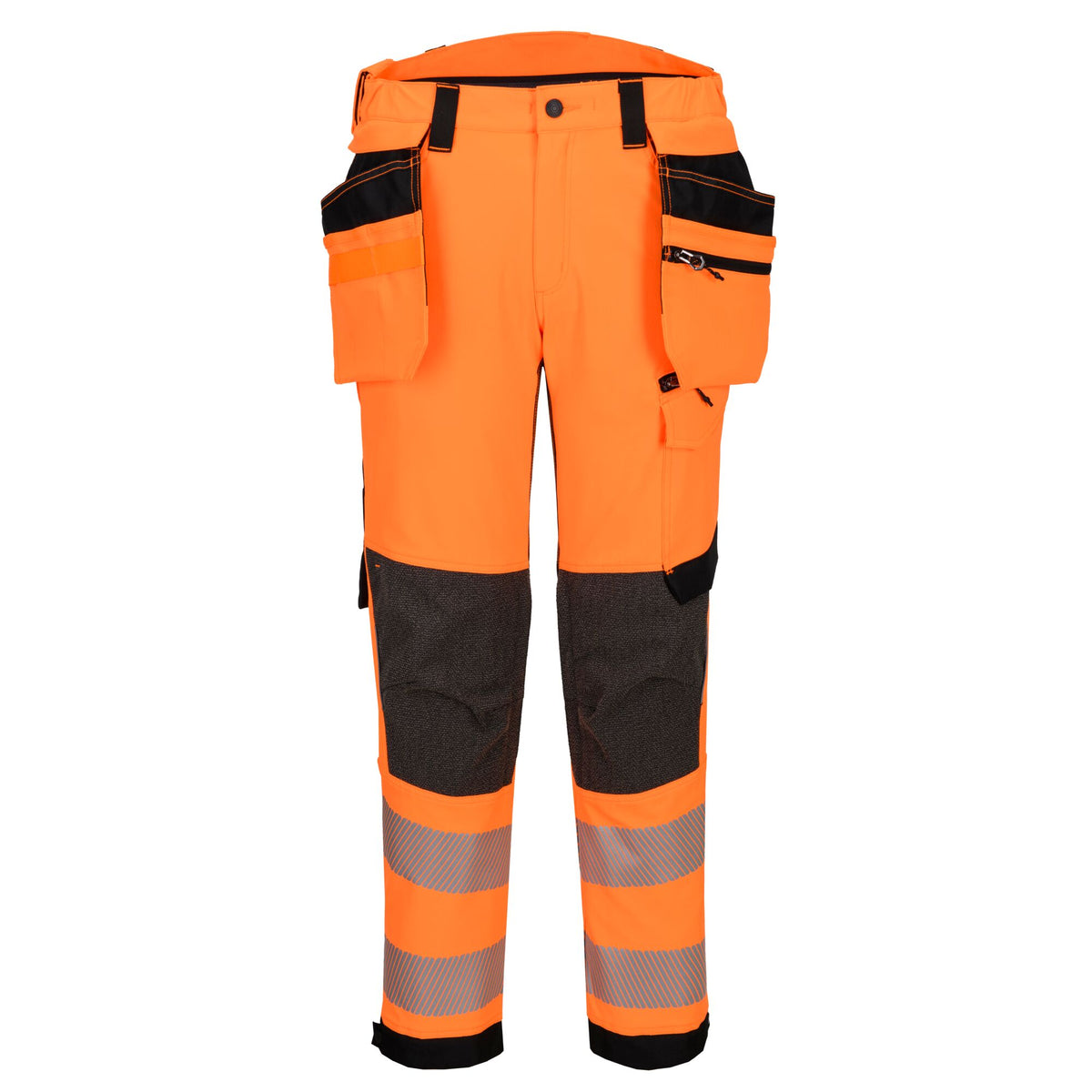 EV448 - EV4 Hi-Vis stretch broek met afneembare holsterzak klasse 2 - Portwest