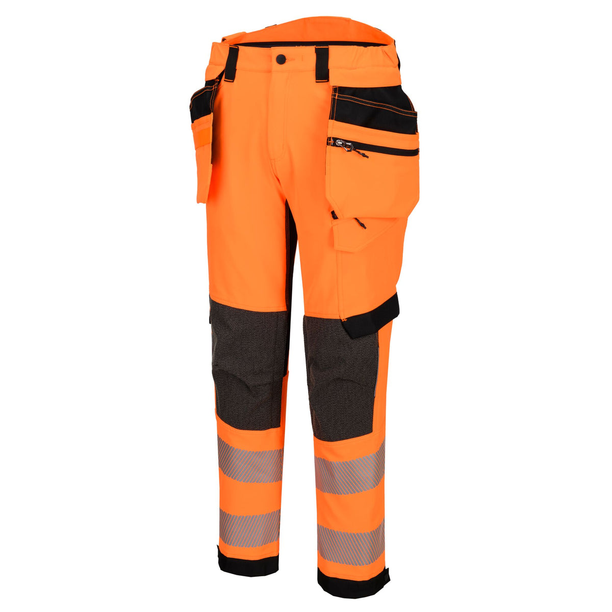 EV4 Hi-Vis stretch broek met afneembare holsterzak klasse 2 - Portwest EV448 Portwest