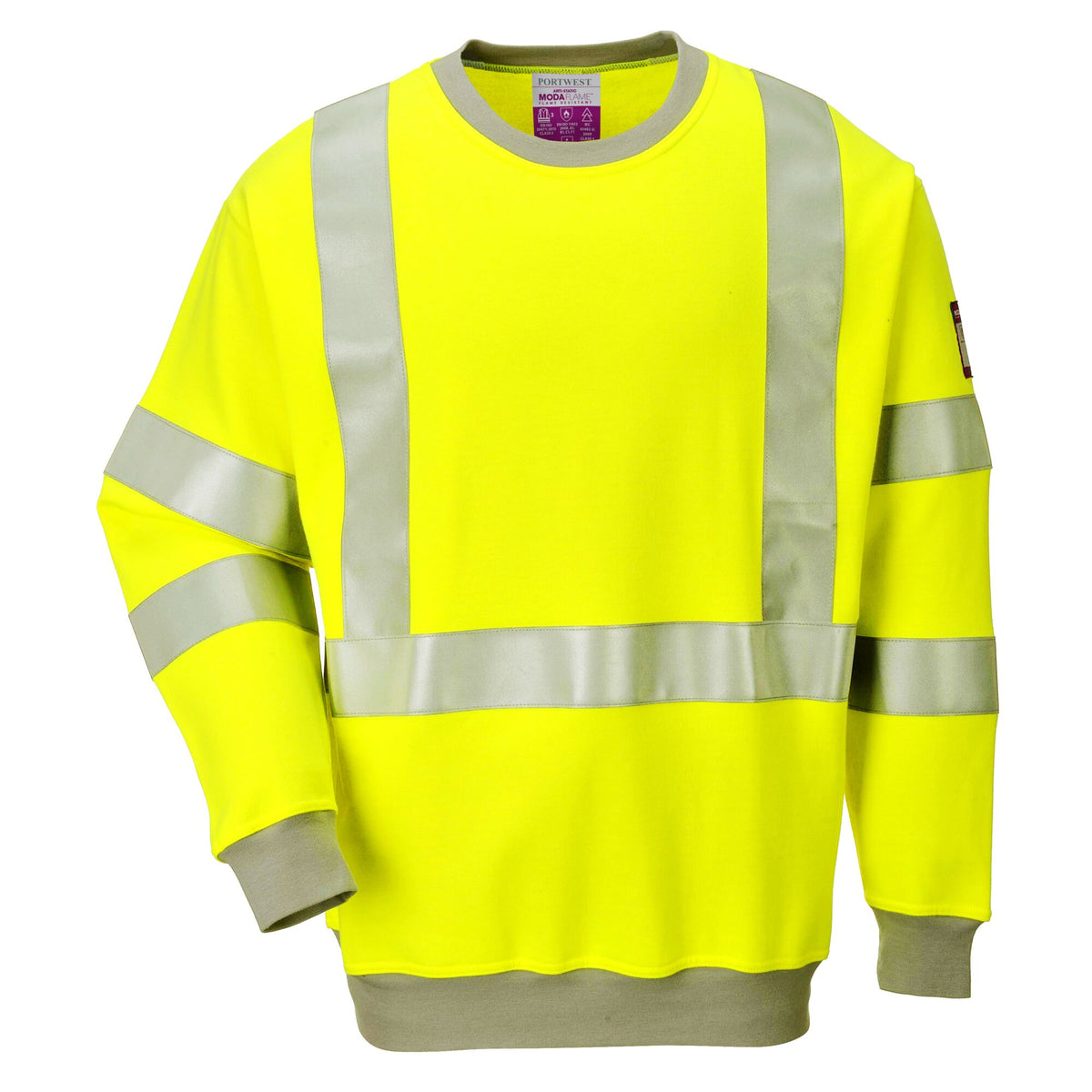 Sweater de Alta Visibilidade Antiestática FR Modaflame - Portwest FR72