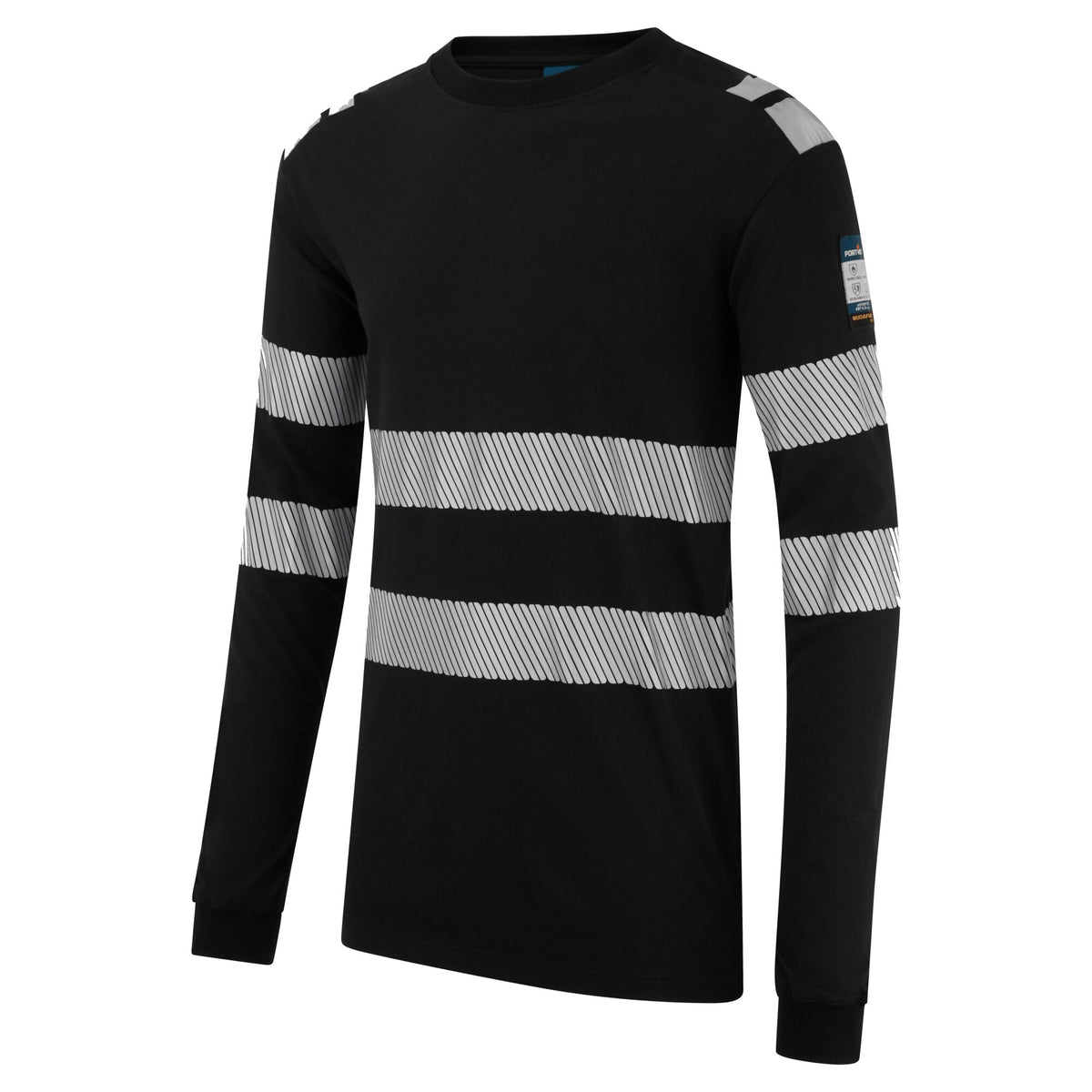 PW3 Modaflame gebreid Hi-Vis FR T-shirt met lange mouwen - Portwest FR732 Portwest
