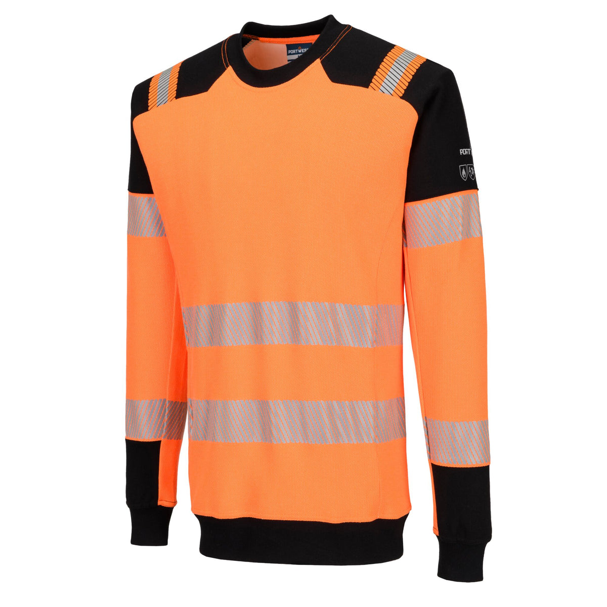 Sweatshirt de Malha Hi-Vis FR PW3 Modaflame - Portwest FR755