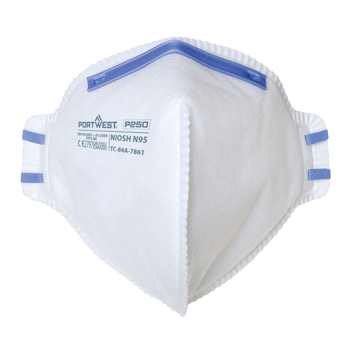 FFP2 Plat Gevouwen Ademhalingsmasker (PK20) - Portwest P250 Portwest