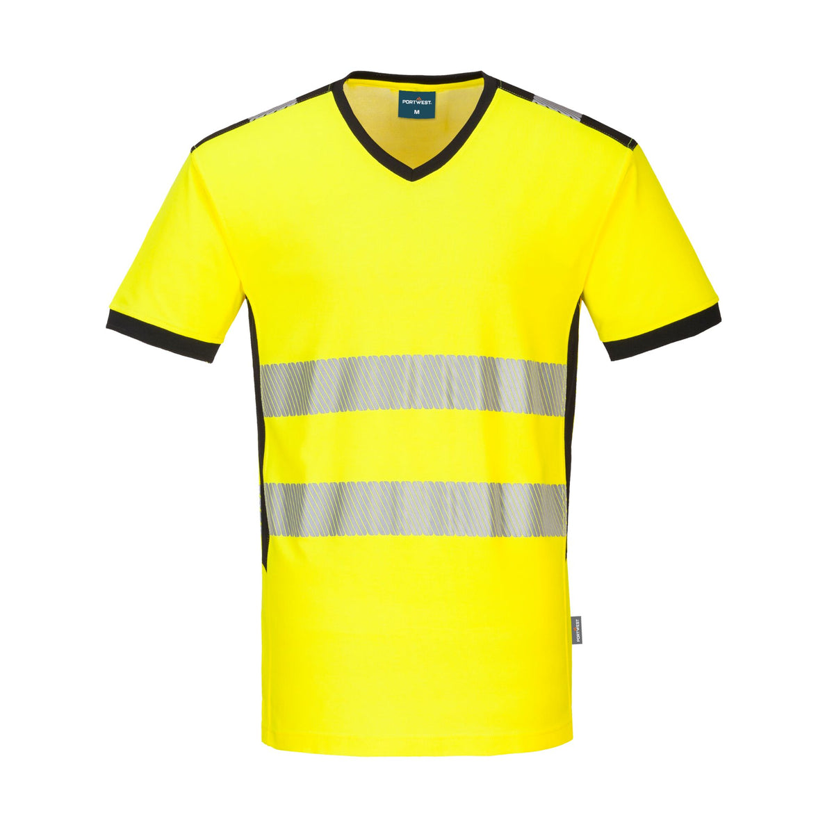 PW3 Hi-Vis T-shirt met V-hals - Portwest PW310 Portwest