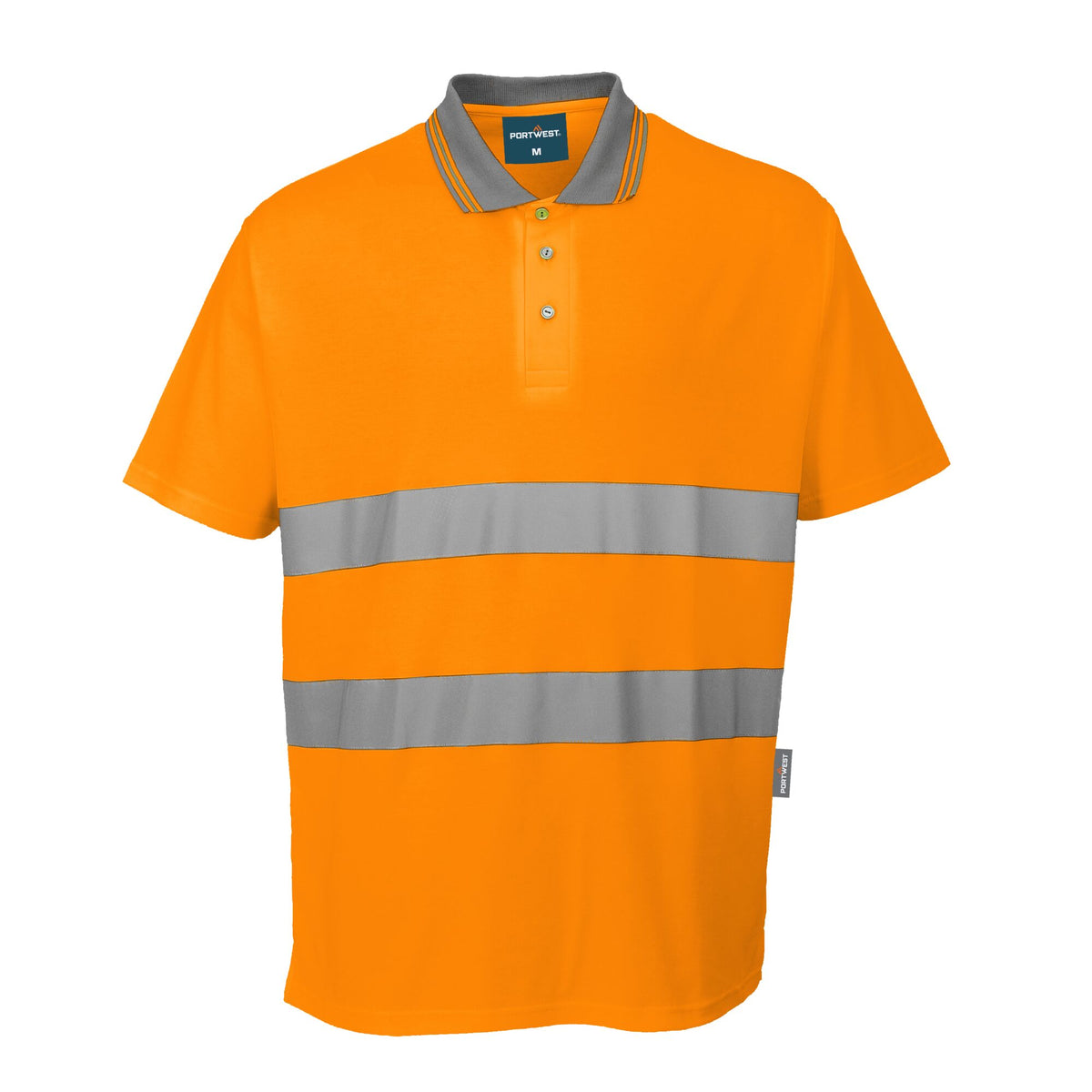 Polo de Alta Visibilidade em Algodão Comfort M/C - Portwest S171
