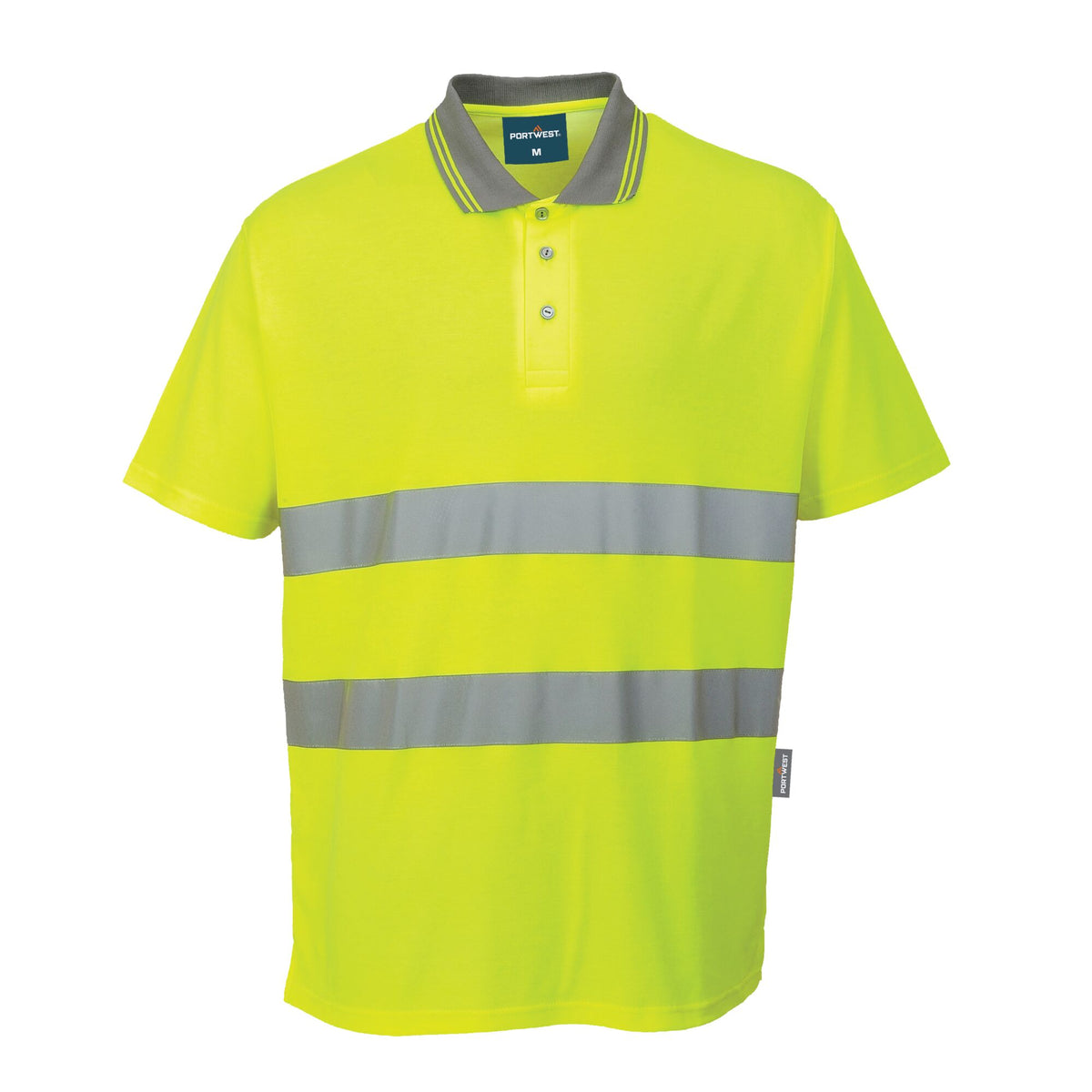 Polo de Alta Visibilidade em Algodão Comfort M/C - Portwest S171