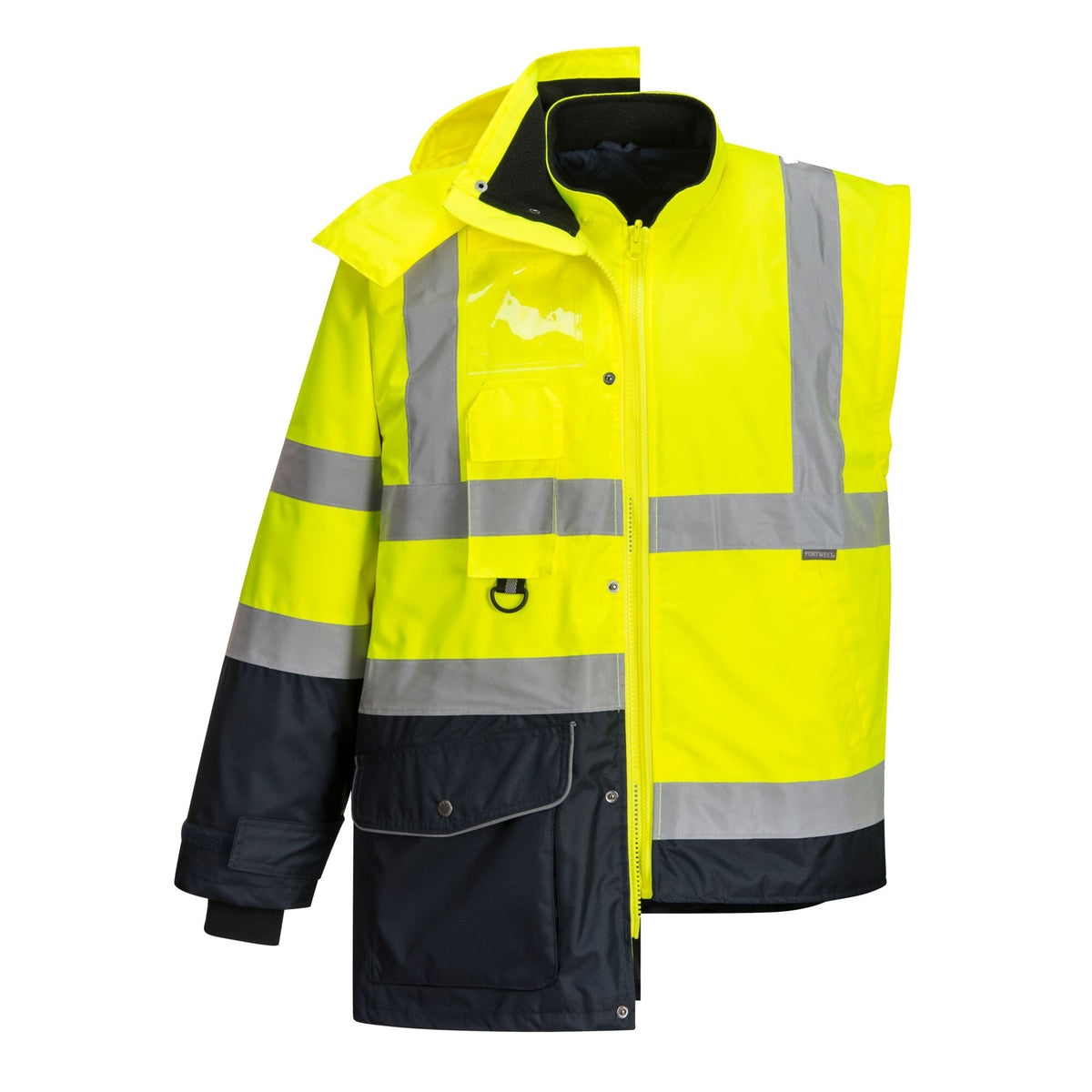Hi-Vis 7-in-1 Contrast Traffic Jack - Portwest S426 Portwest