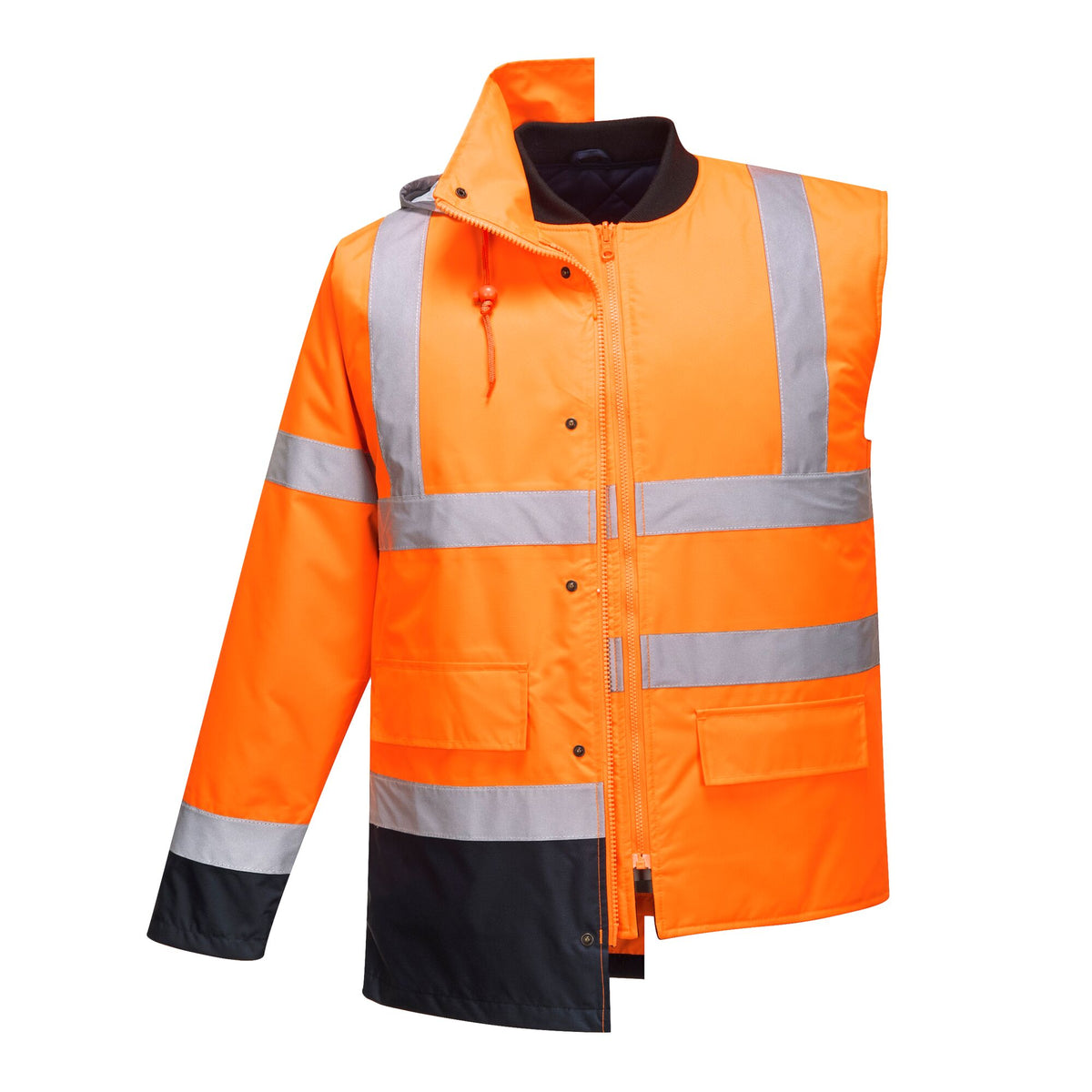 Hi-Vis 4-in-1 Contrast Traffic Jack - Portwest S471 Portwest