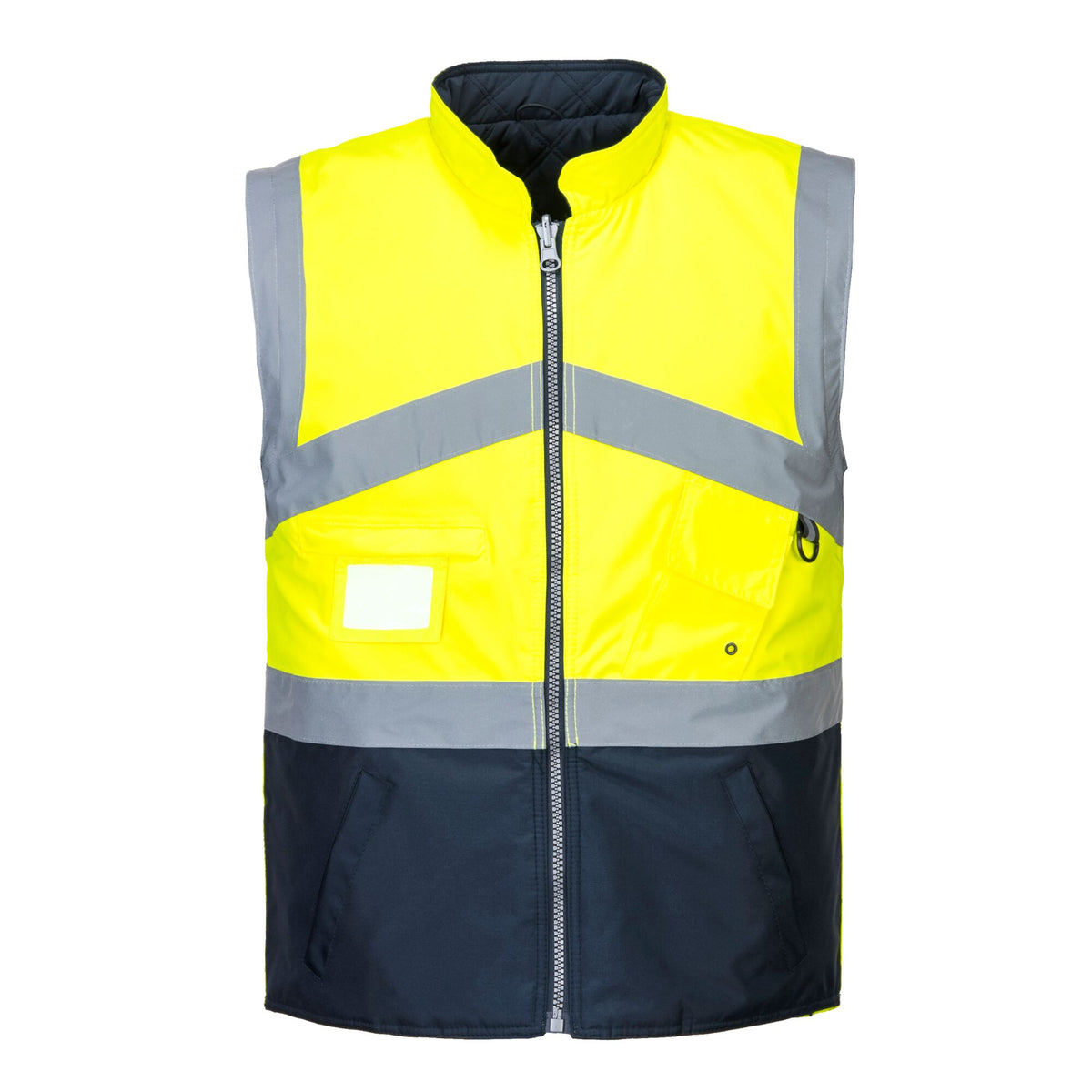Hi-Vis ademend 2-in-1 contrast omkeerbaar jack - Portwest S769 Portwest