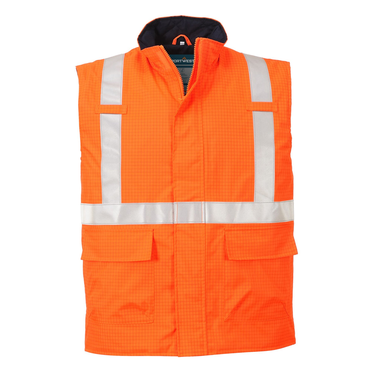 Bizflame Regen Hi-Vis Antistatische FR Bodywarmer - Portwest S776