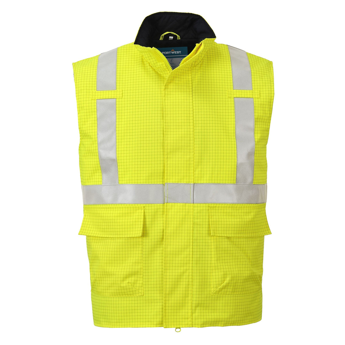Bizflame Regen Hi-Vis Antistatische FR Bodywarmer - Portwest S776