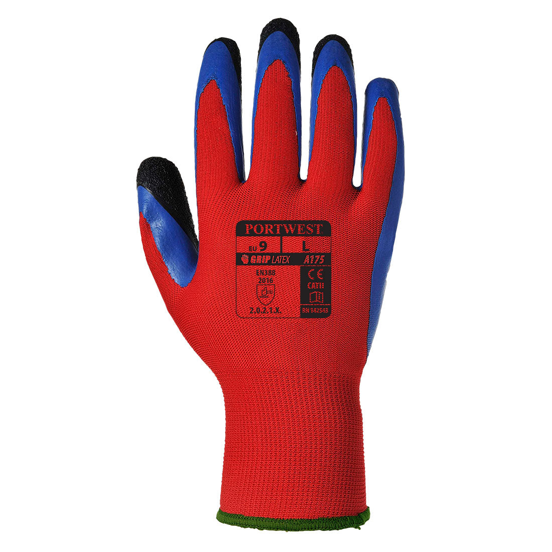 A175 - Duo-Flex Handschoen - Portwest - Rood/Blauw