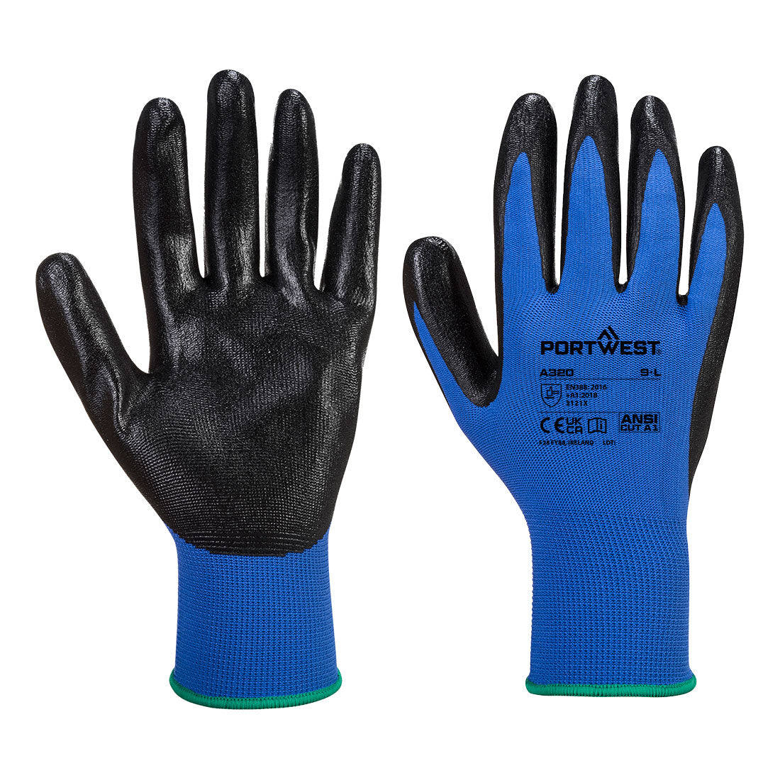 A320 - Dexti-Grip Handschoen - Portwest - Blauw
