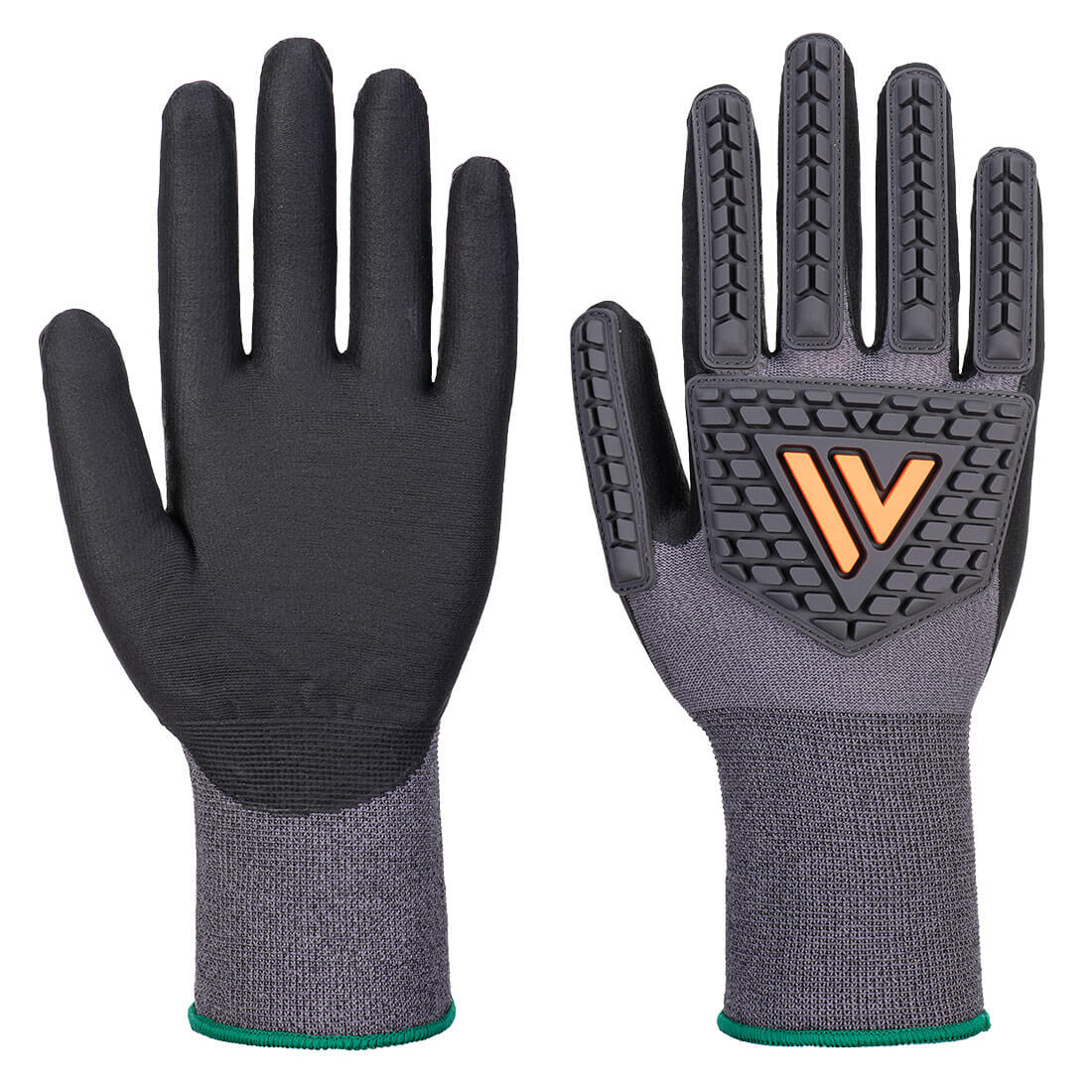 A715 - Grip 15 Nitril Impact Handschoen - Portwest - Zwart