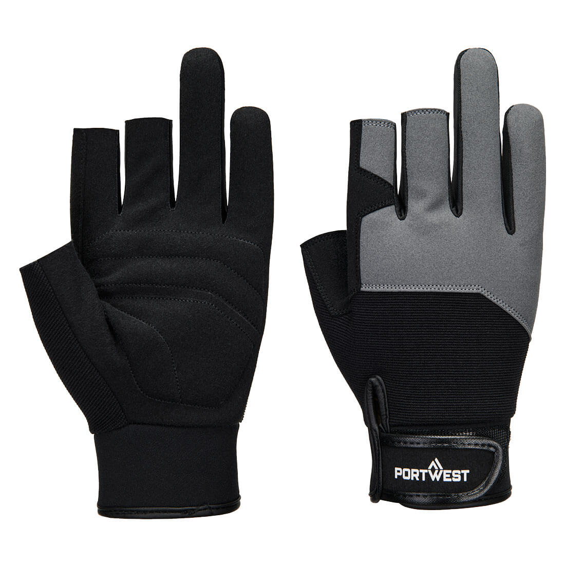 A741 - Mechanic 251 Fingerless Glove - Portwest - Zwart