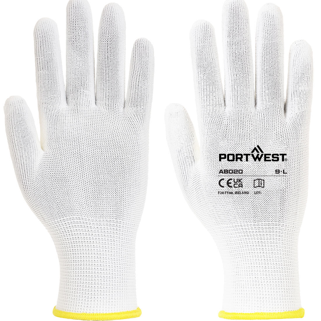 AB020 - Montage Handschoen (360 paar) - Portwest - Wit