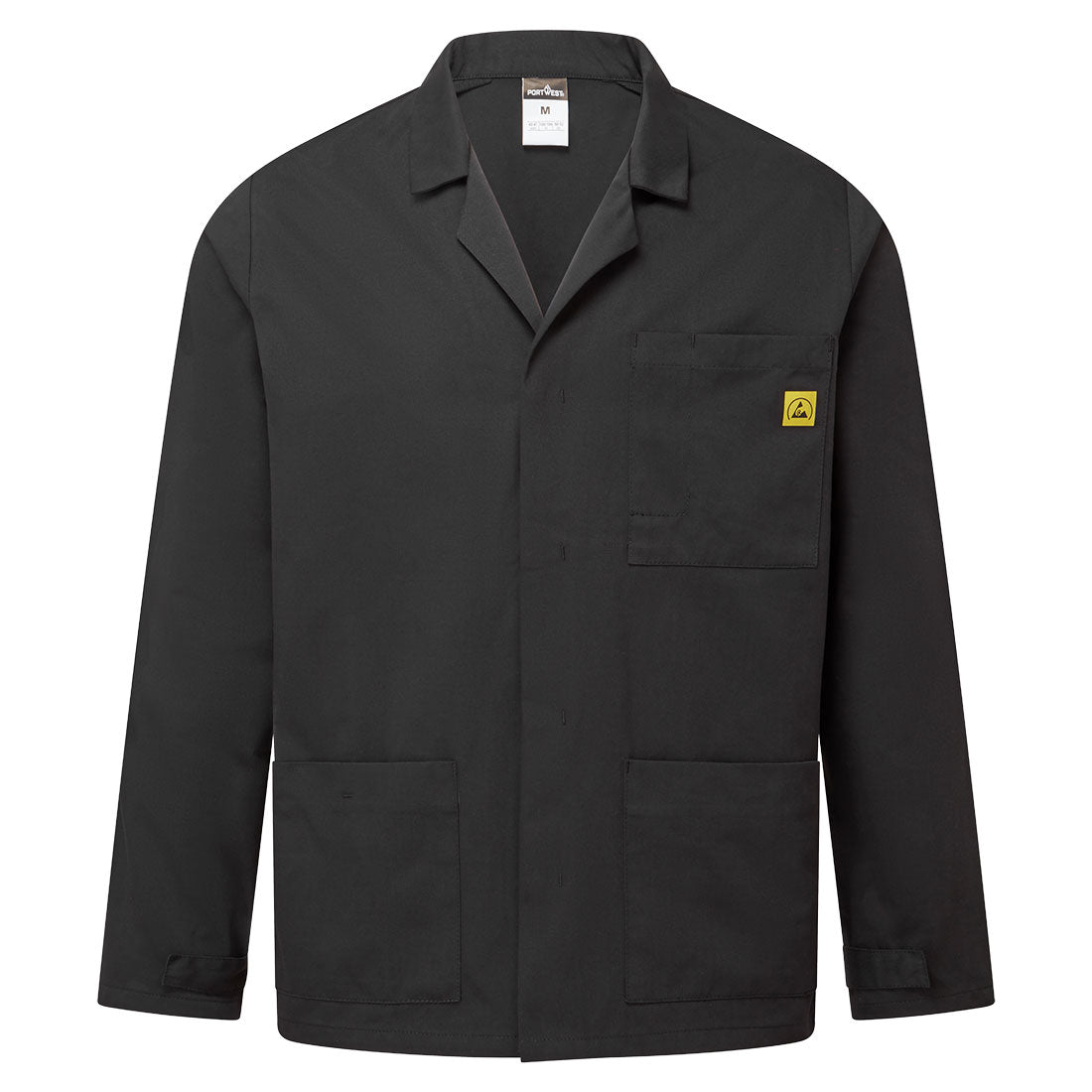 AS18 - Anti-statisch ESD labjas - Portwest - Zwart