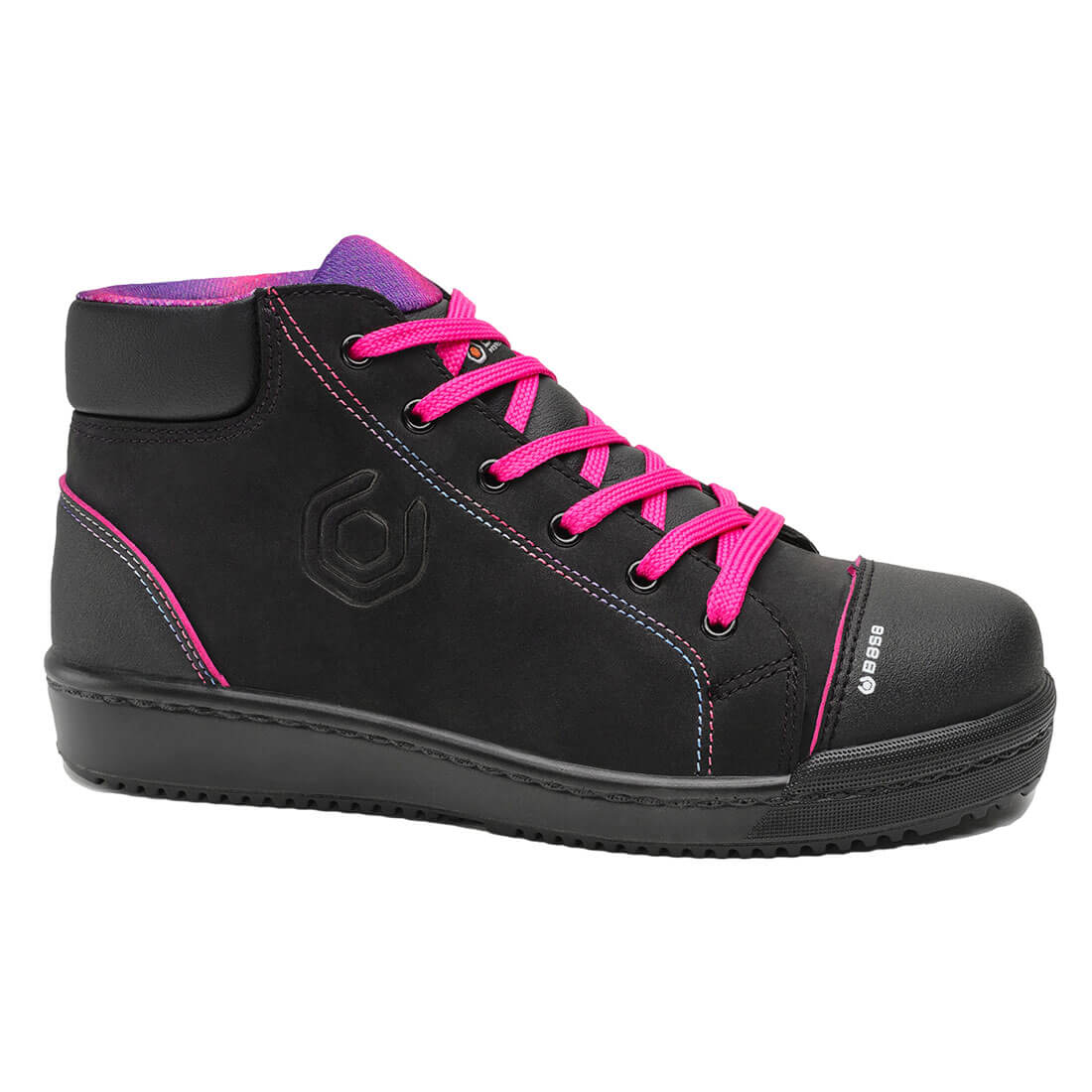 B0241B - Werkschoen Margot Top S3 SRC - Portwest - Zwart/Fuchsia