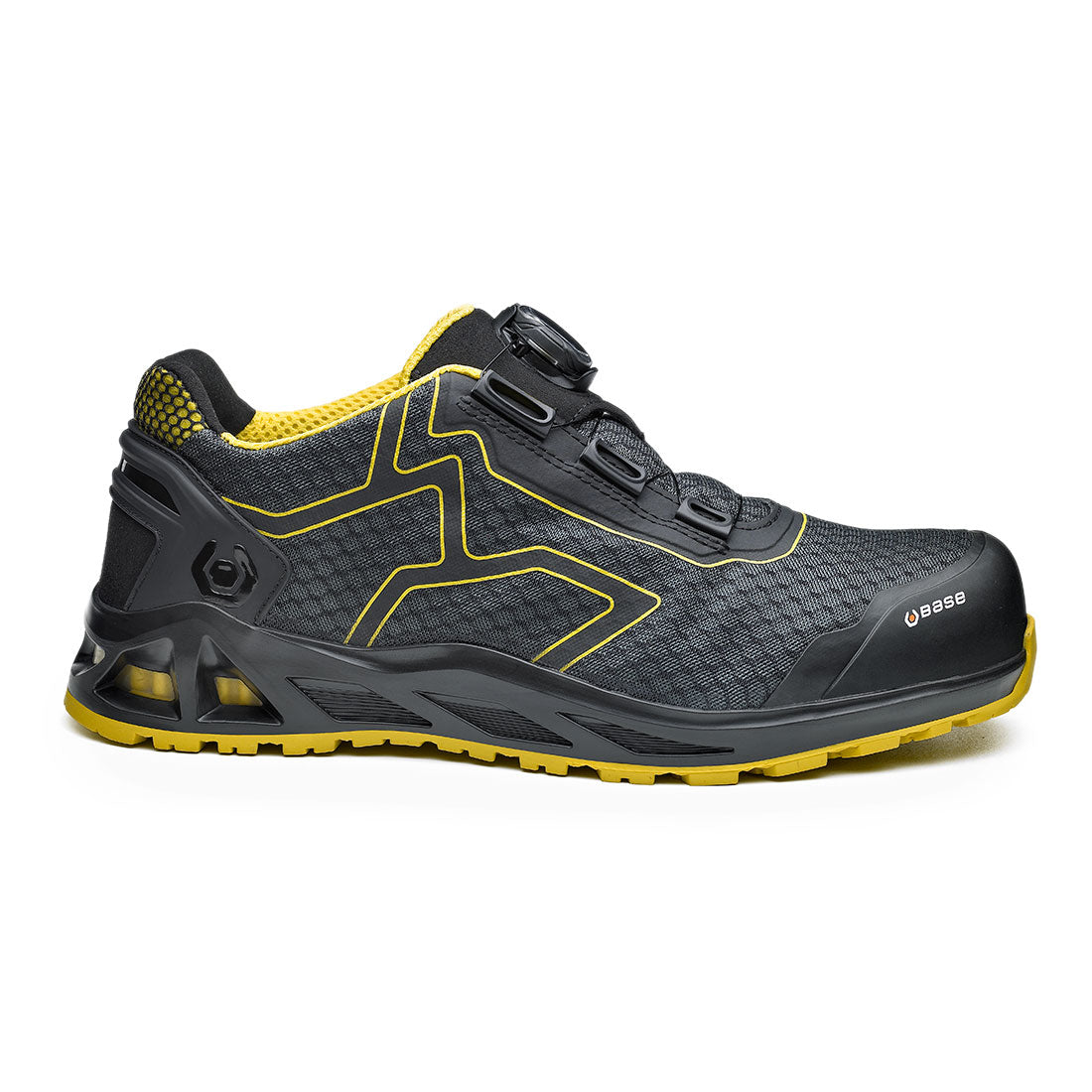 B1005 - Werkschoen K-Jump/ K-Trek/ K-Rush S1 PS SC HRO FO SR - Portwest - Zwart/Geel