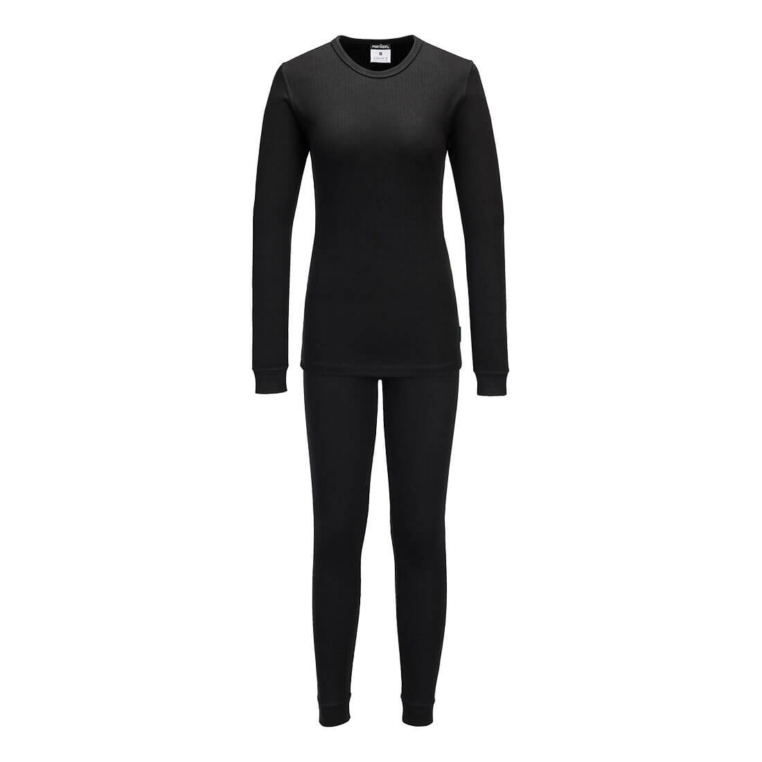 B128 - Set thermische onderlagen voor dames - Portwest - Zwart