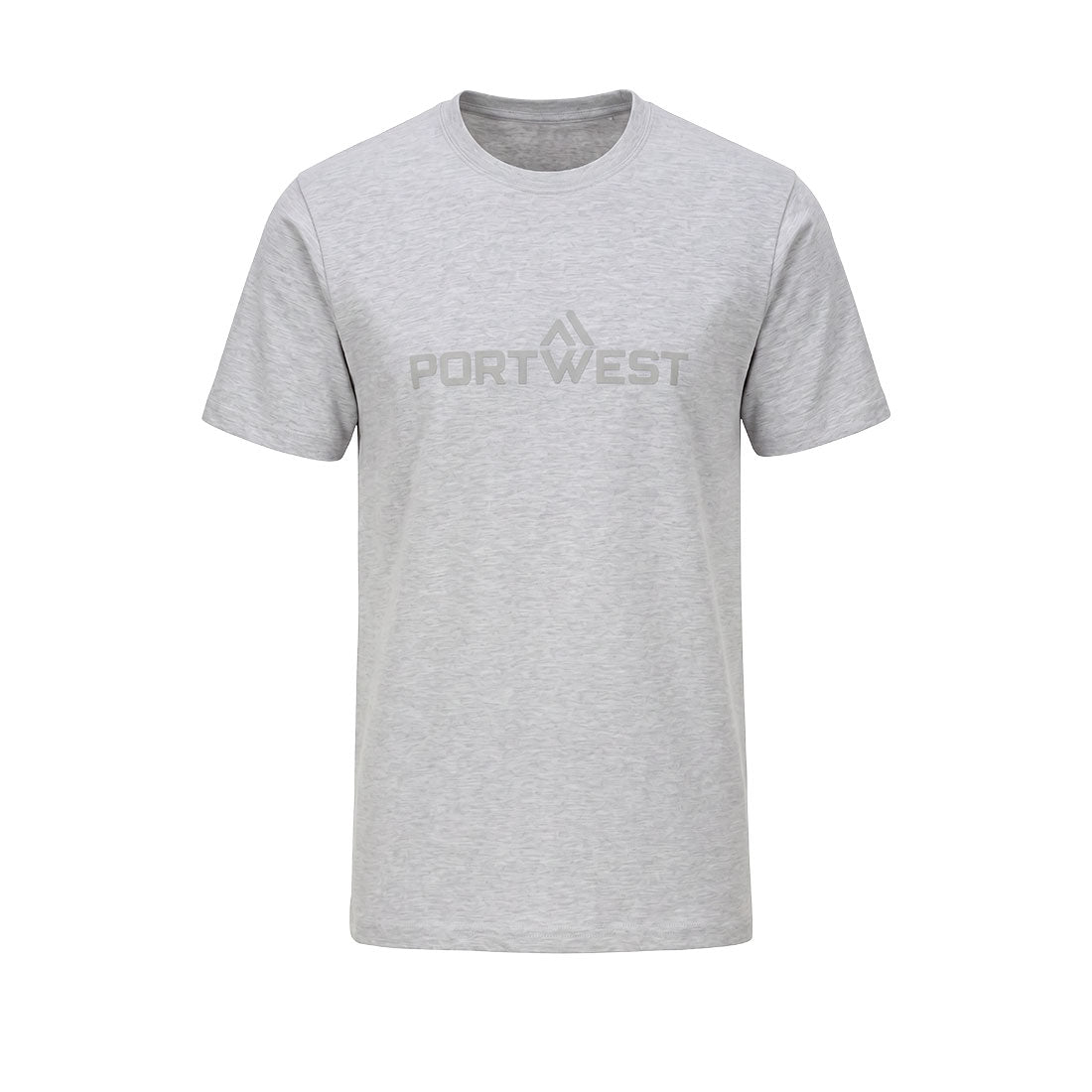 B198 - Portwest katoenen T-shirt K/M - Portwest - Heather Grijs