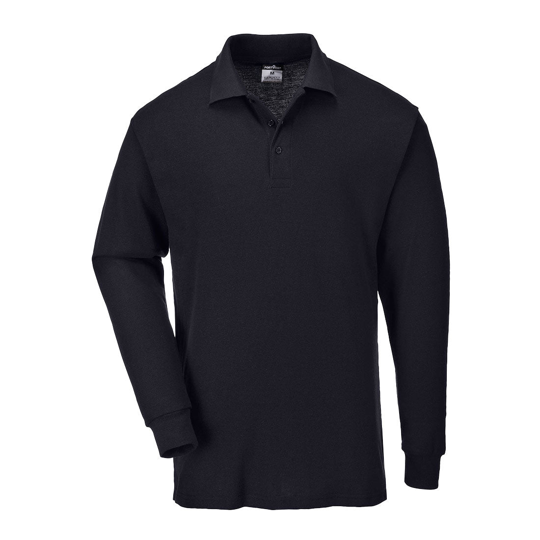 B212 - Poloshirt lange mouw - Portwest - Zwart