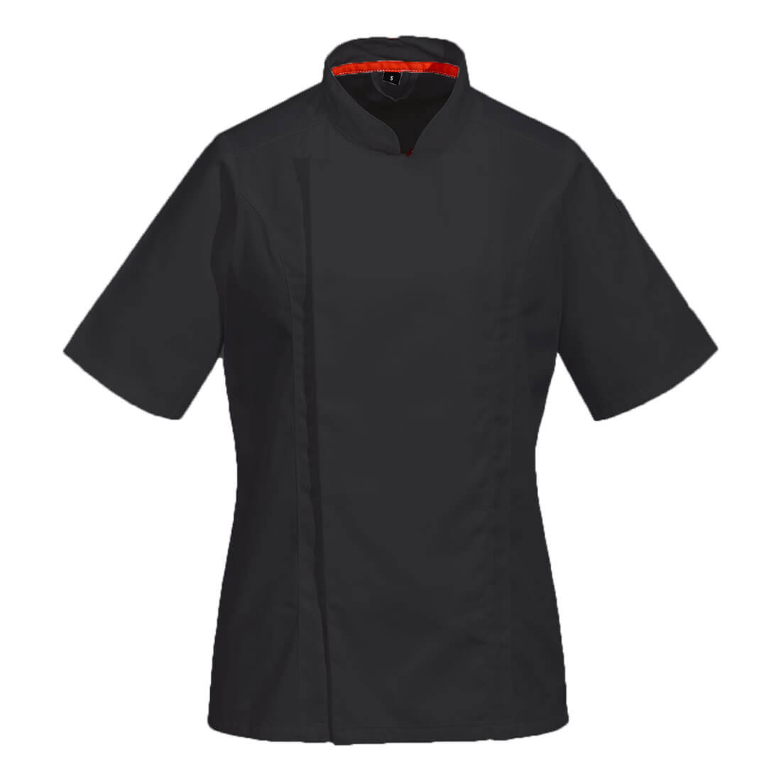C736 - Chef's MeshAir Pro Dames Jack Korte Mouw - Portwest - Zwart