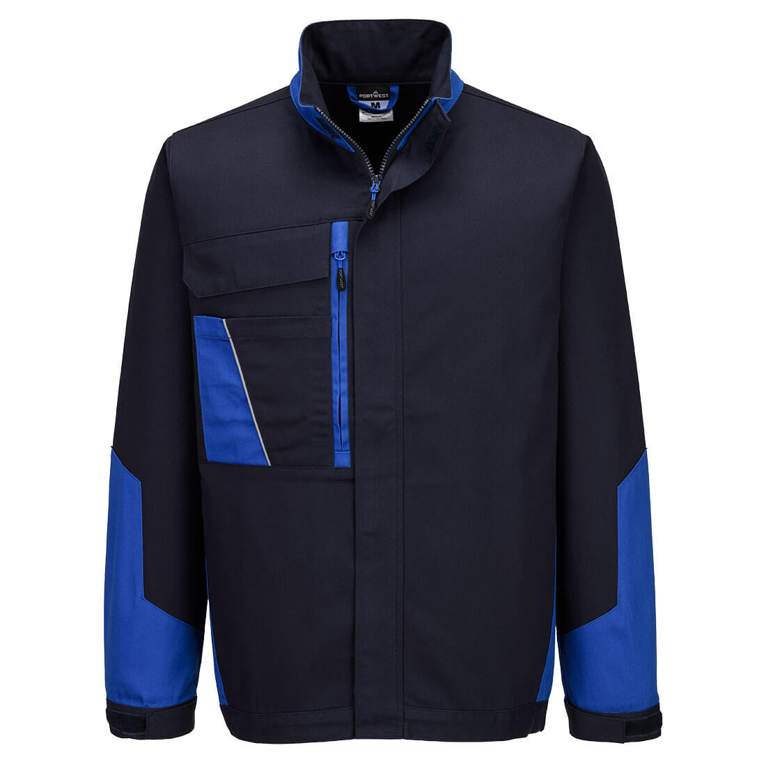 CD110 - WX1 Tweekleurige Katoenen Werkjack - Portwest - Marineblauw/Royalblauw