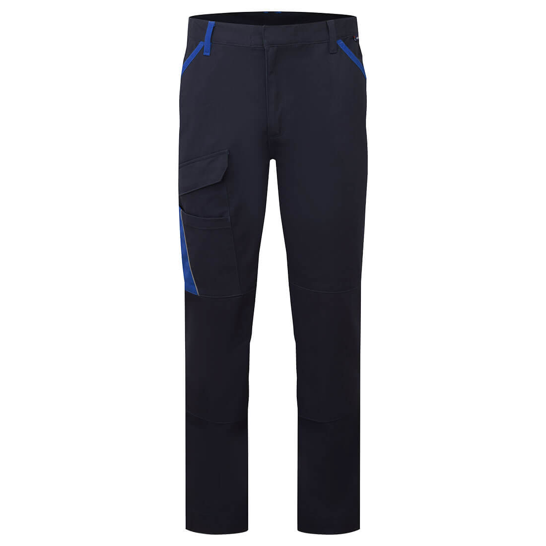 CD111 - WX1 Tweekleurige Katoenen Werkbroek - Portwest - Marineblauw/Royalblauw