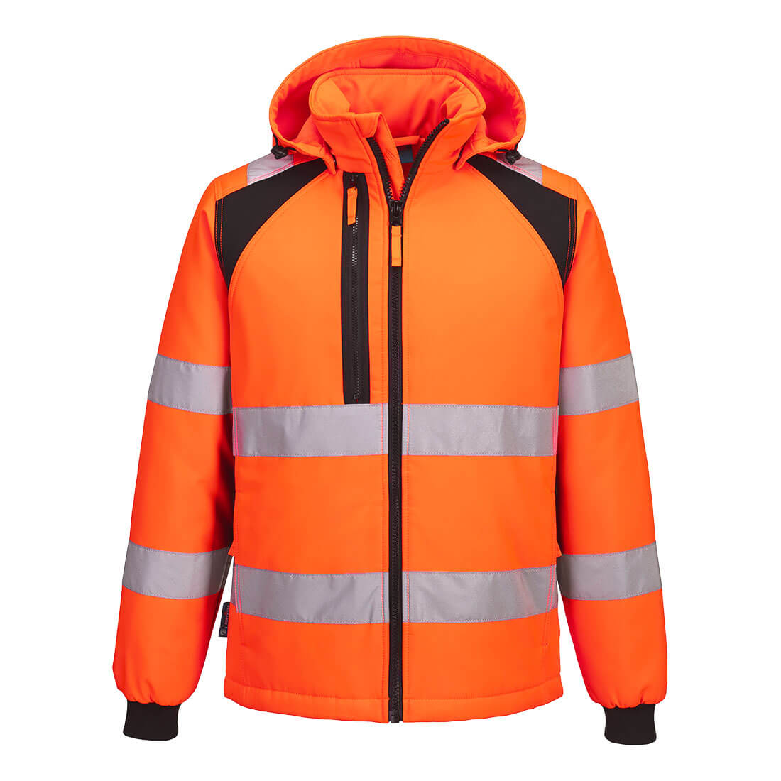 CD809 - WX2 Hi-Vis gevoerd Softshell 2 (L) - Portwest - Oranje/Zwart