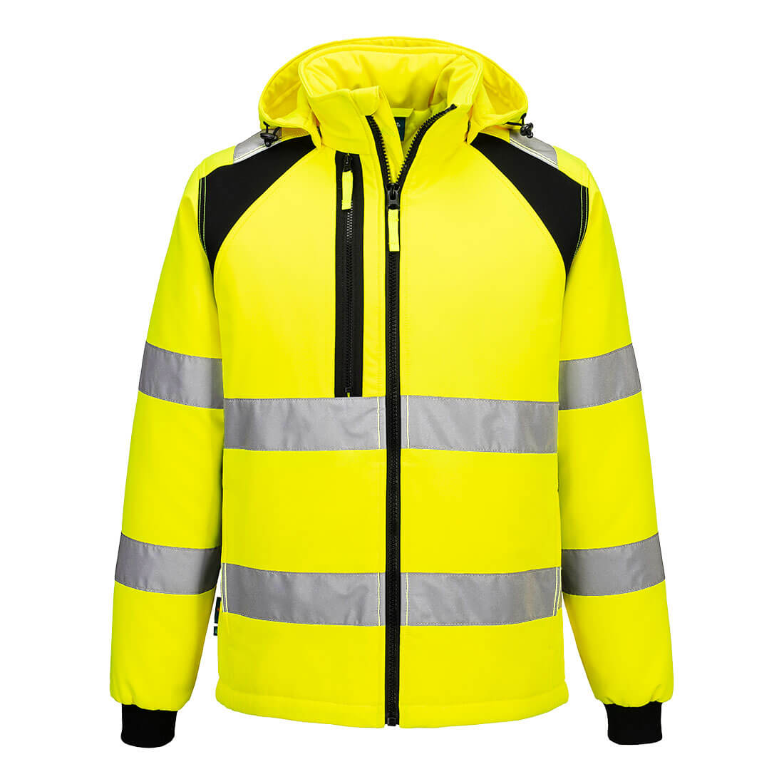 CD809 - WX2 Hi-Vis gevoerd Softshell 2 (L) - Portwest - Geel/Zwart