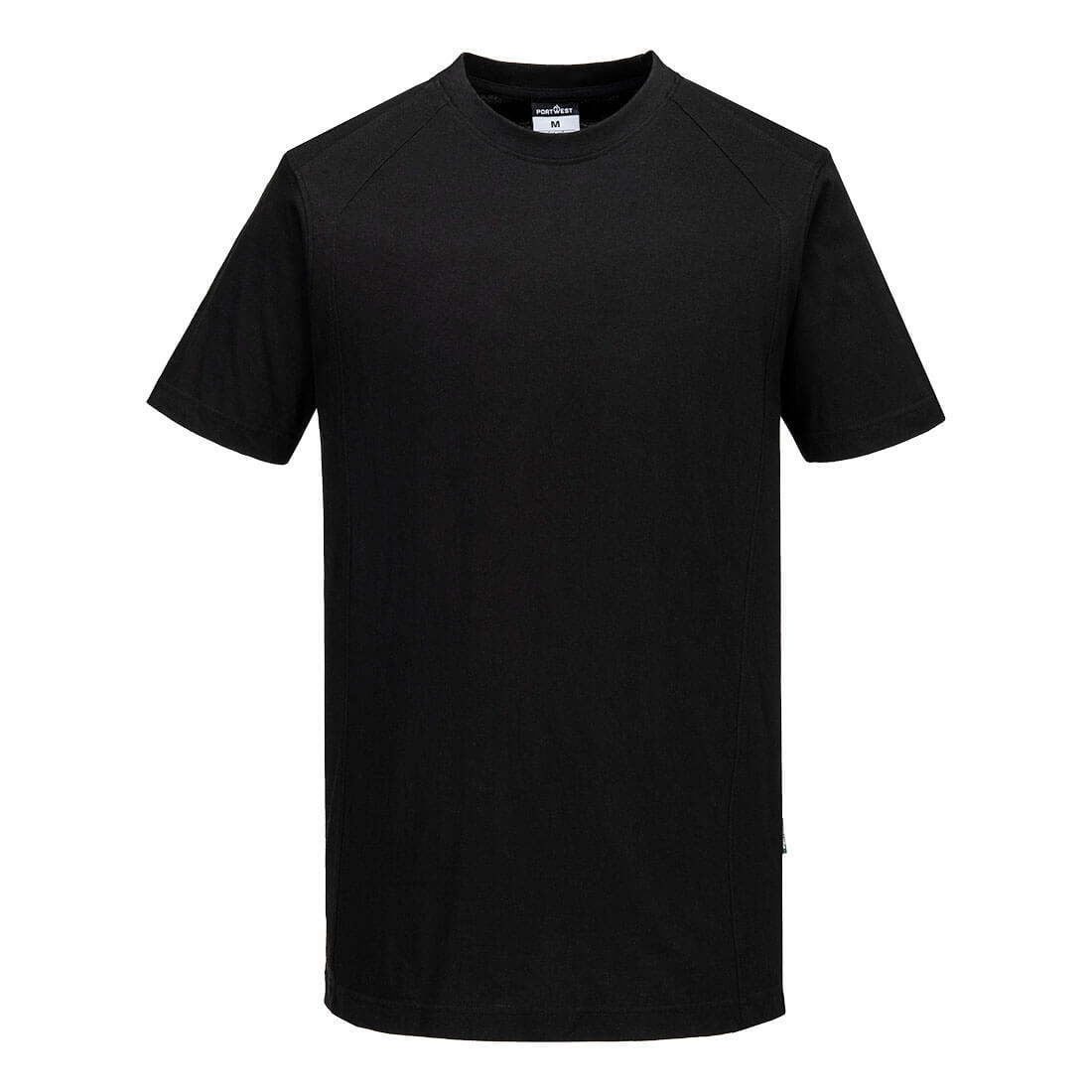 CD811 - WX2  lichtgewicht T-shirt Katoen Korte Mouw - Portwest - Zwart