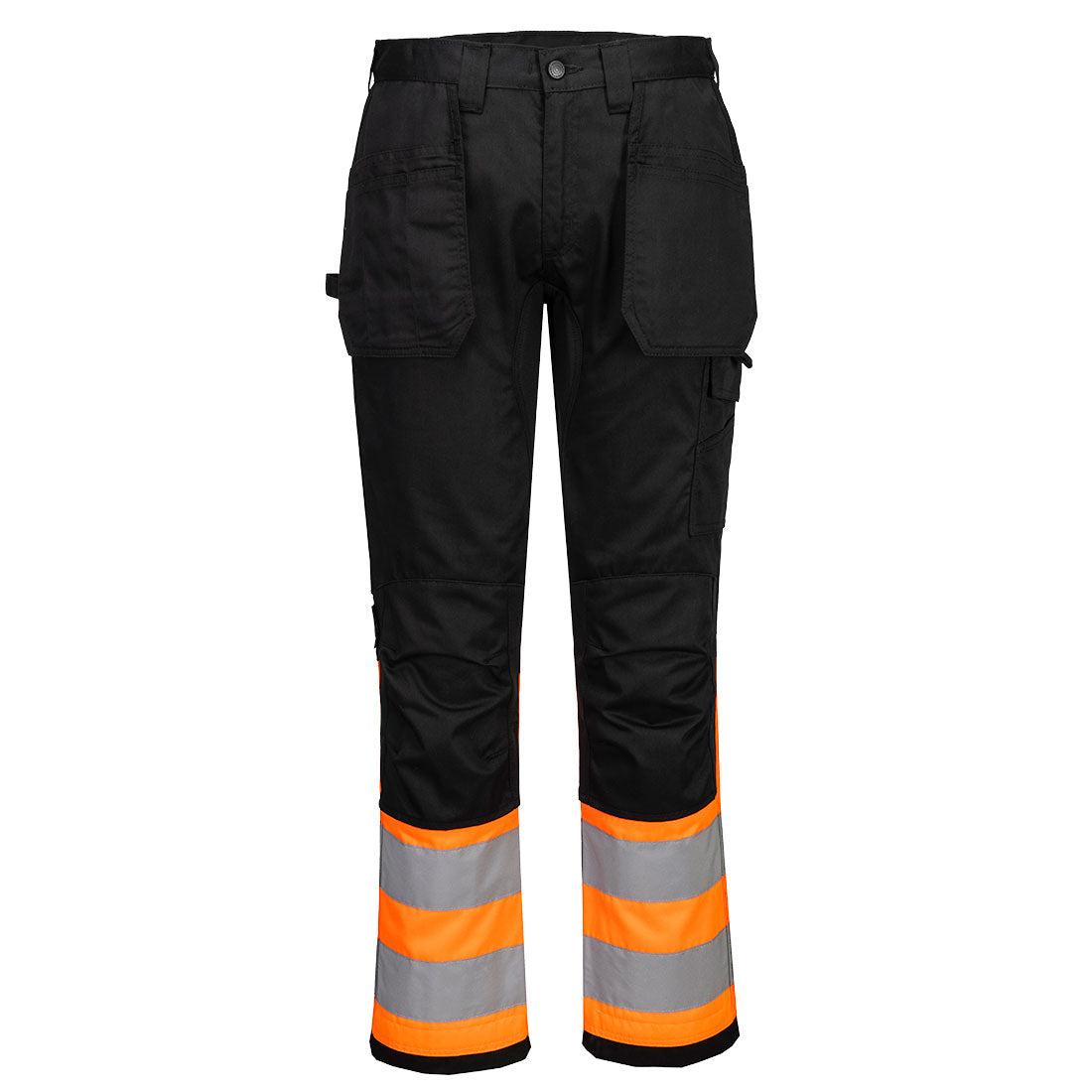 CD858 - WX2 Eco Hi-Vis Klasse 1 Holster Broek - Portwest - Oranje/Zwart