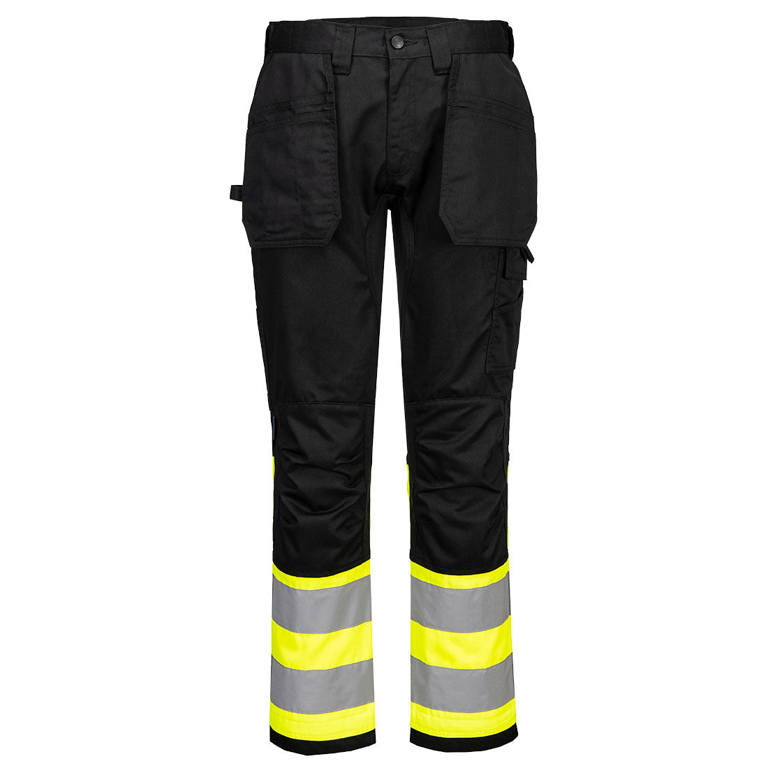 CD858 - WX2 Eco Hi-Vis Klasse 1 Holster Broek - Portwest - Geel/Zwart