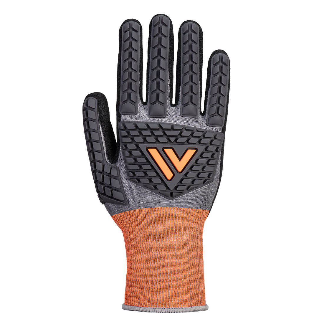 CT46 - CT Cut D18 Nitril impact handschoen - Portwest - Grijs/Zwart