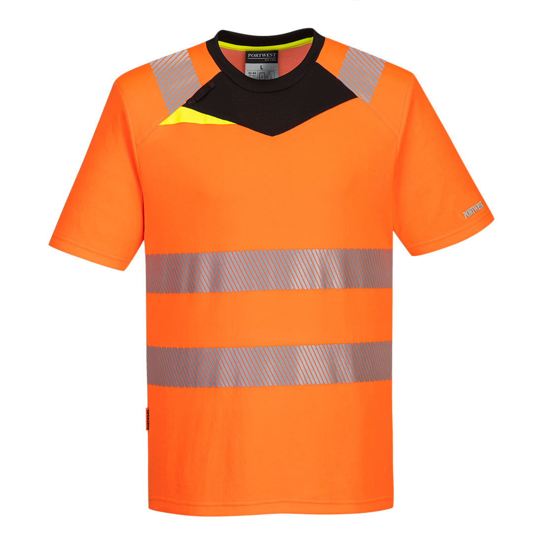 DX413 - DX4  Hi-Vis T-shirt K/M - Portwest - Oranje/Zwart