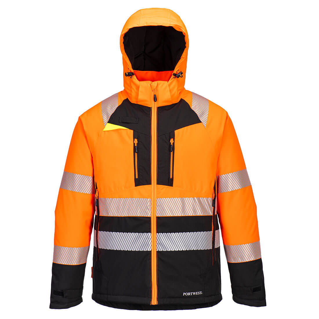 DX430 - DX4 Hi-Vis  Klasse 2 Winterjack - Portwest - Oranje/Zwart