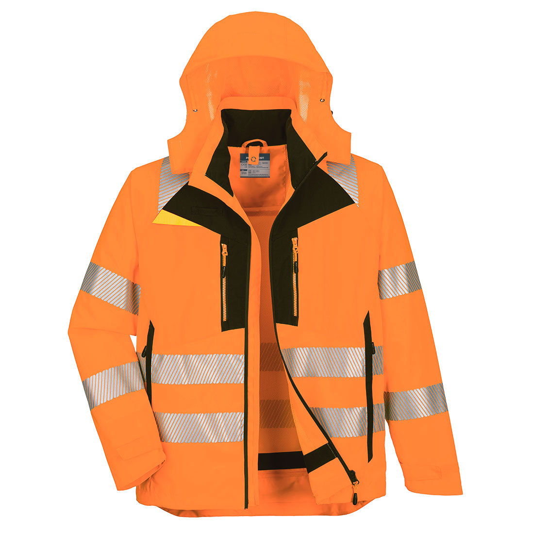 DX466 - DX4 Hi-Vis 4-in-1 Jack - Portwest - Oranje/Zwart