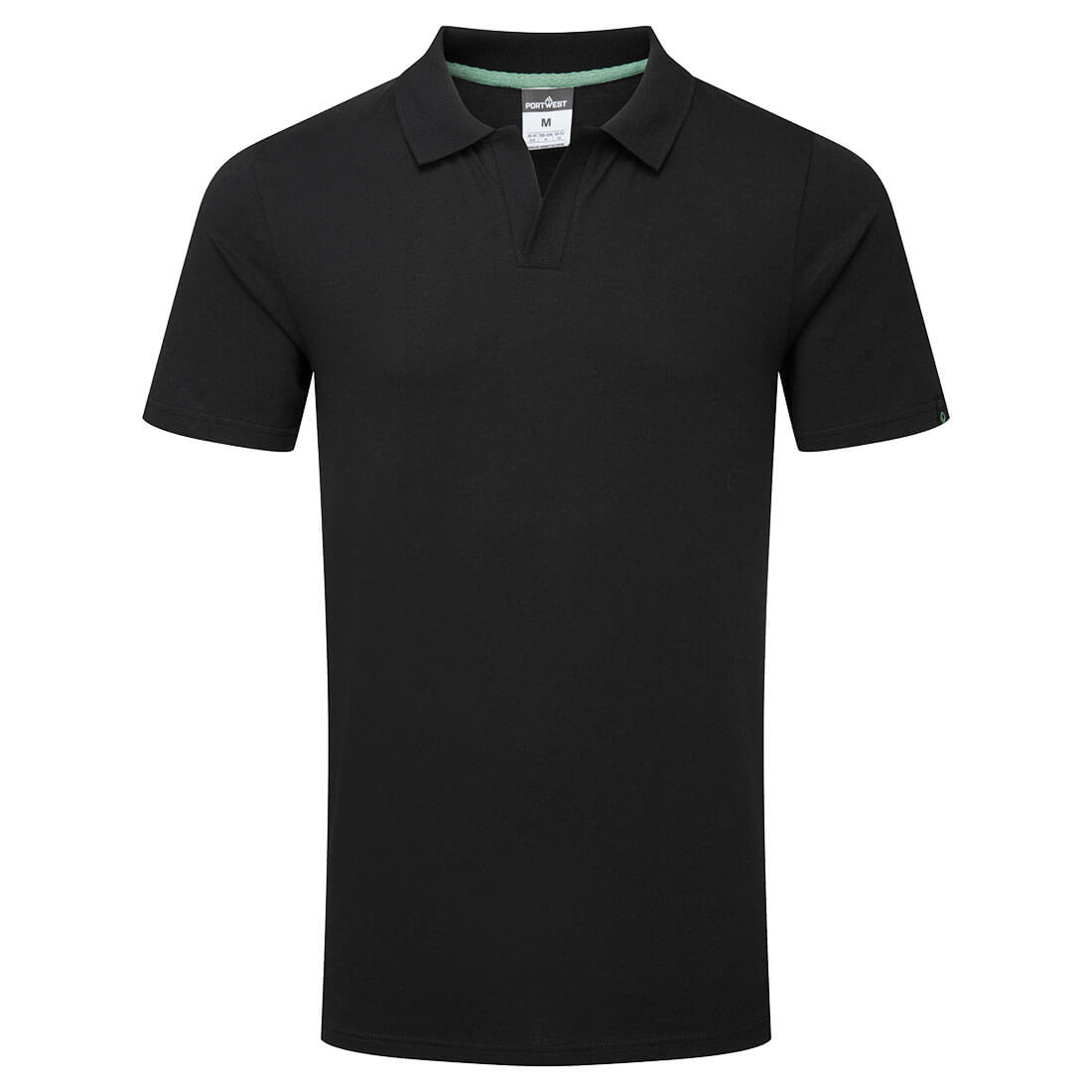 EC210 - Recyclebaar Poloshirt van biologisch katoen - Portwest - Zwart