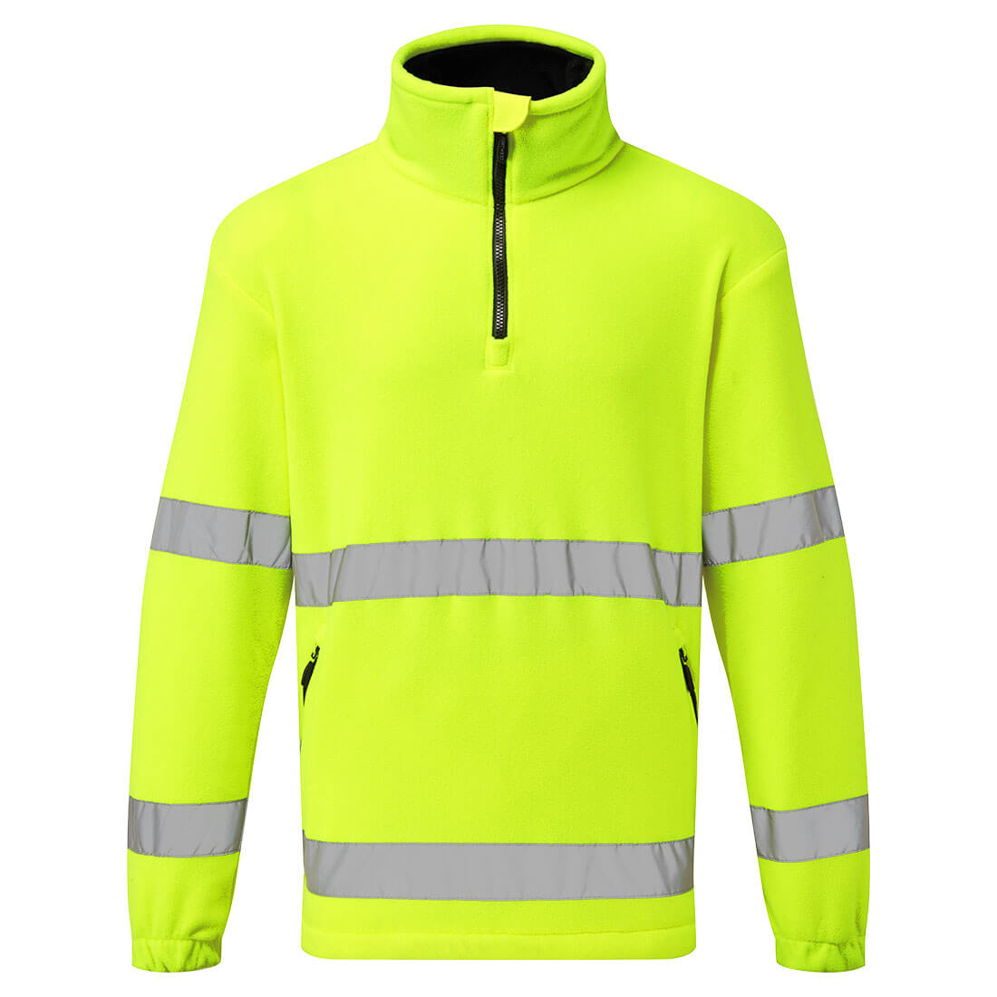 F302 - Hi-Vis 1/2 Zip Fleece - Portwest - Geel