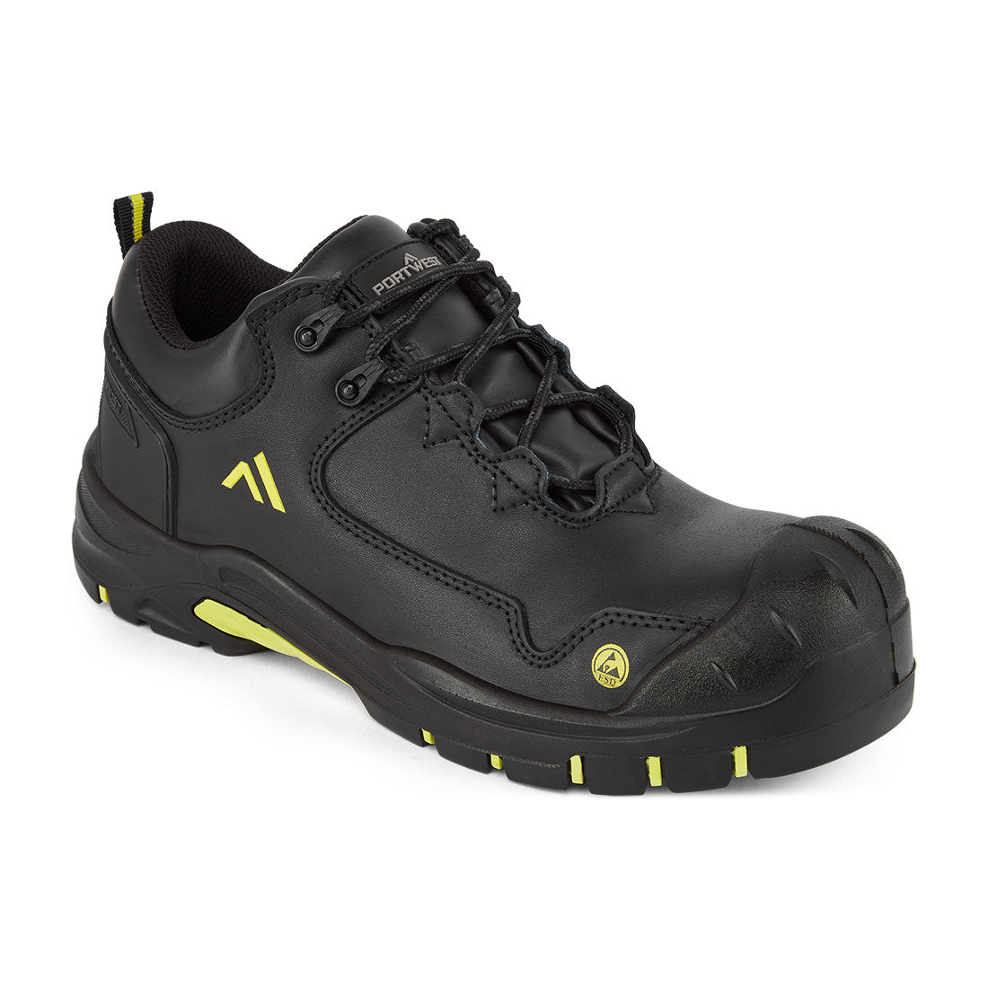 FC19 - APEX Compositlite Schoen S3S ESD HRO SR SC FO - Portwest - Zwart/Geel