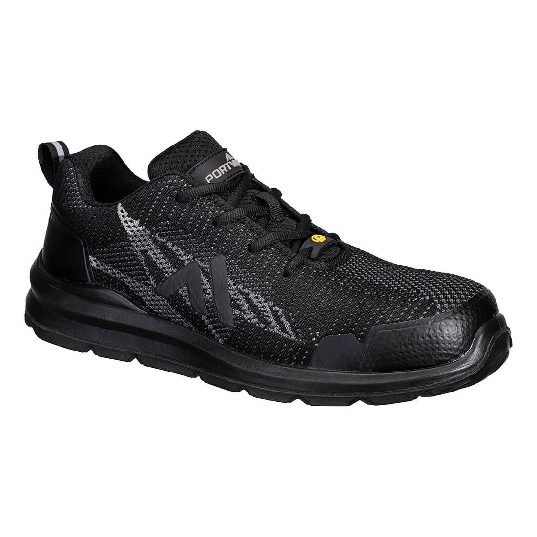 FC32 - Werkschoen Composiet Textiel trainer S1PS ESD SR FO - Portwest - Zwart/Zoom Grijs