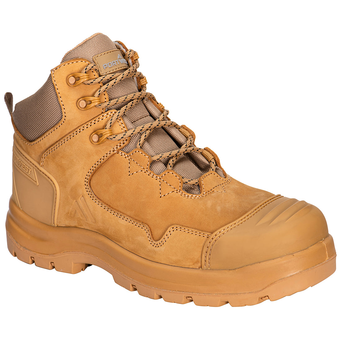 FD04 - Composiet Nubuck lederen halfhoge schoen S3S HRO SR FO SC LG - Portwest - Wheat