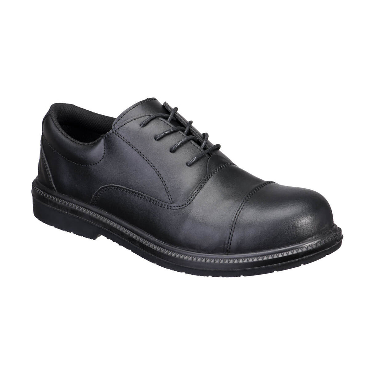 FD18 - Leren Executive schoen met staal S3 SR FO - Portwest - Zwart
