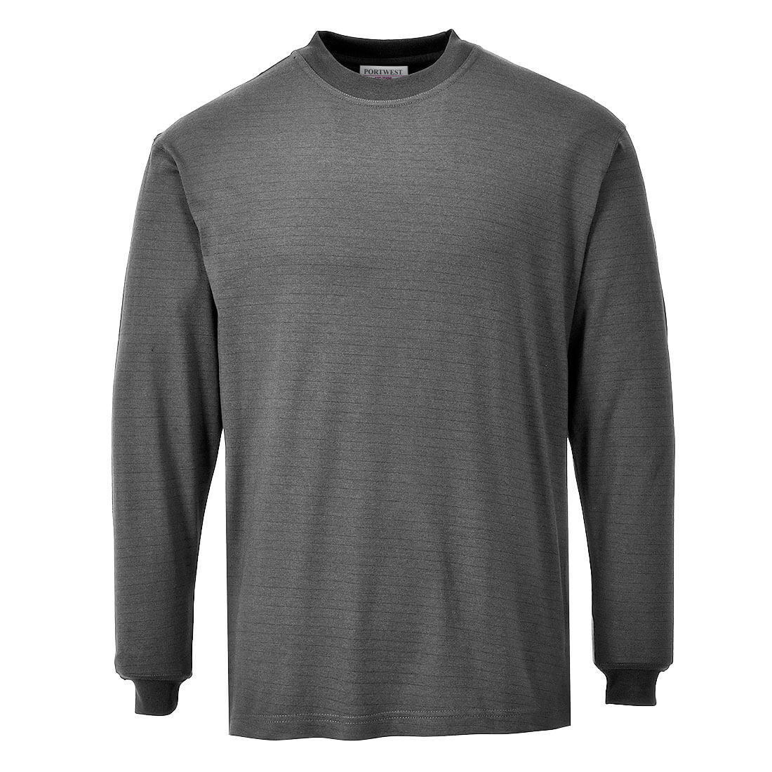 FR11 - Vlamvertragende Modaflame Anti-statisch T-Shirt Lange Mouw - Portwest - Grijs