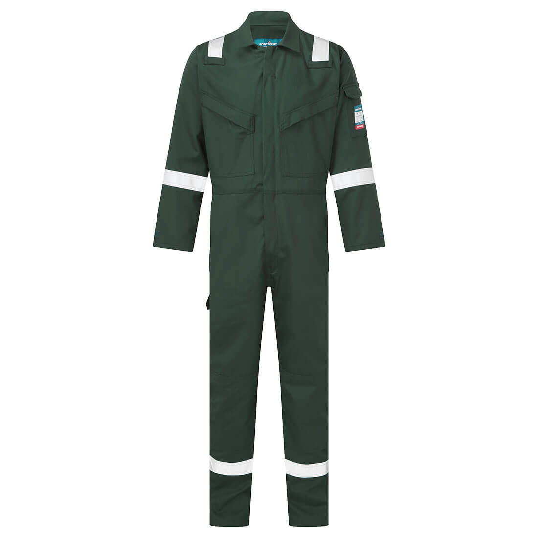FR50 - Vlamvertragend antistatische Overall 350gr - Portwest - Groen