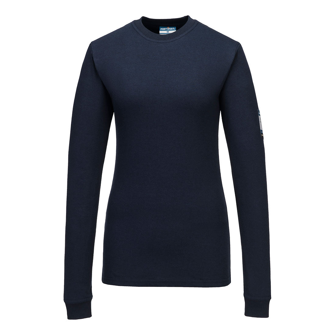 FR808 - Modaflame  FR Dames T-shirt met lange mouwen - Portwest - Marineblauw